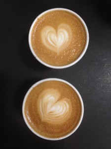 coffee with a heart